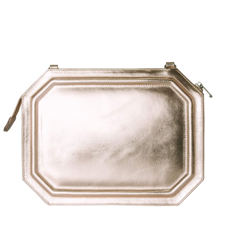 pochette bandoulière rose gold
