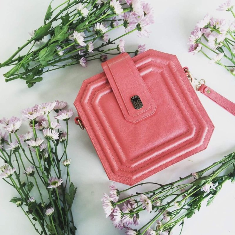 sac à bandoulière rose