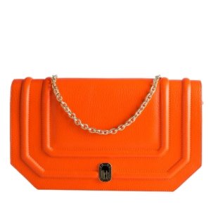 sac pochette orange