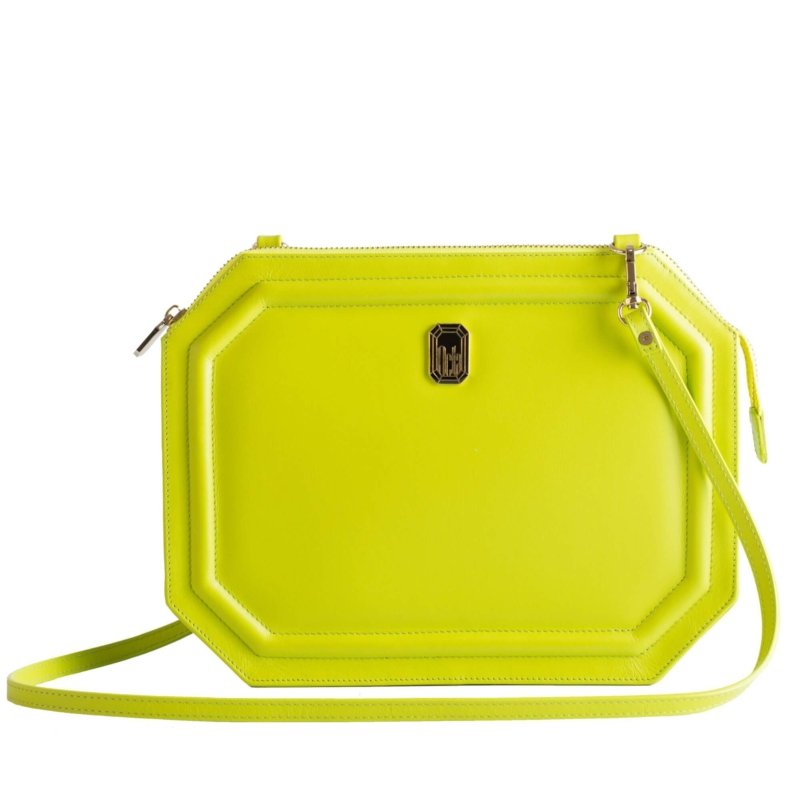 sac pochette vert