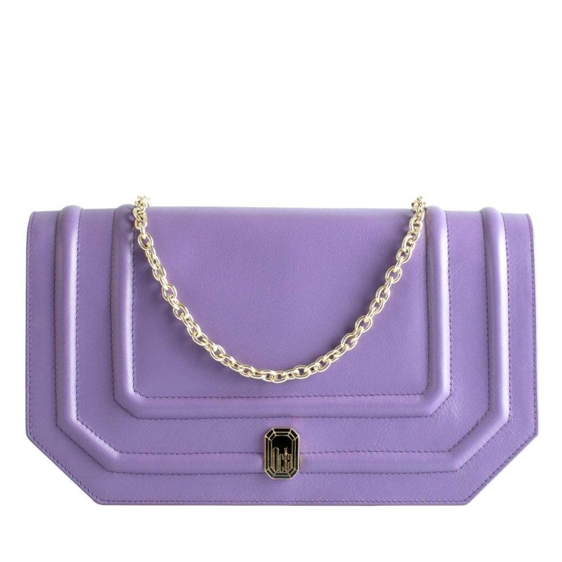 sac pochette violet