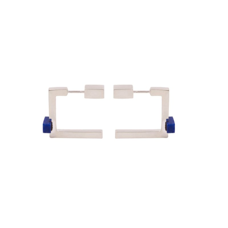 boucles d'oreilles Lapis lazuli argent