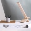 lampe bureau en bois à led
