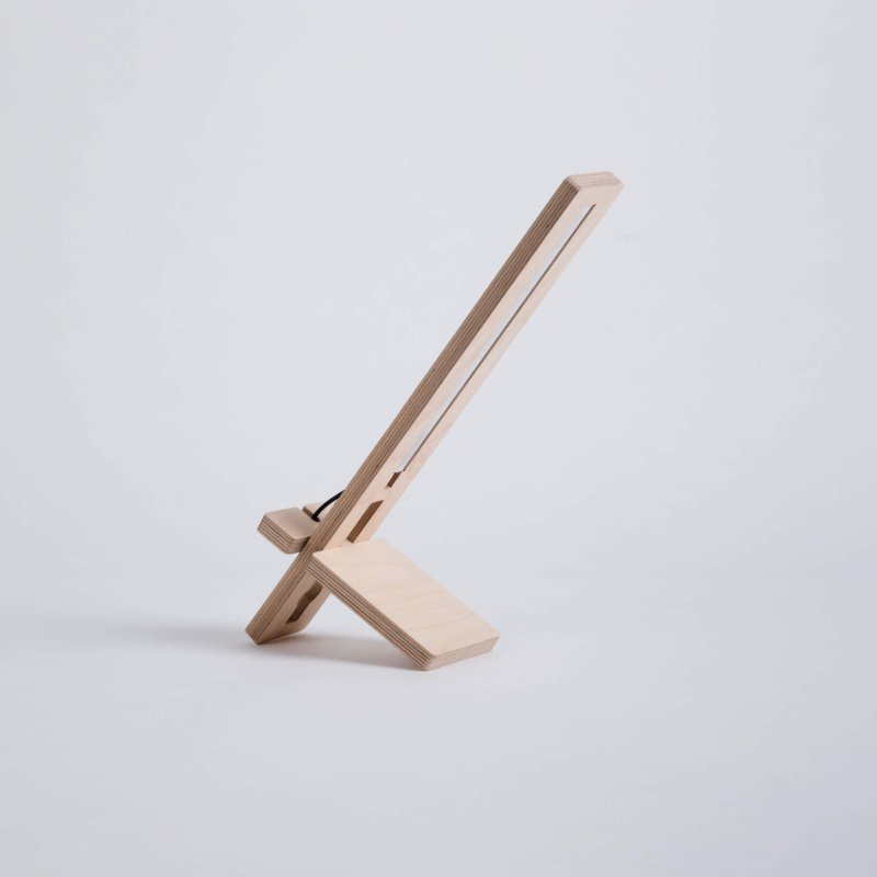 lampe de bureau en bois à led