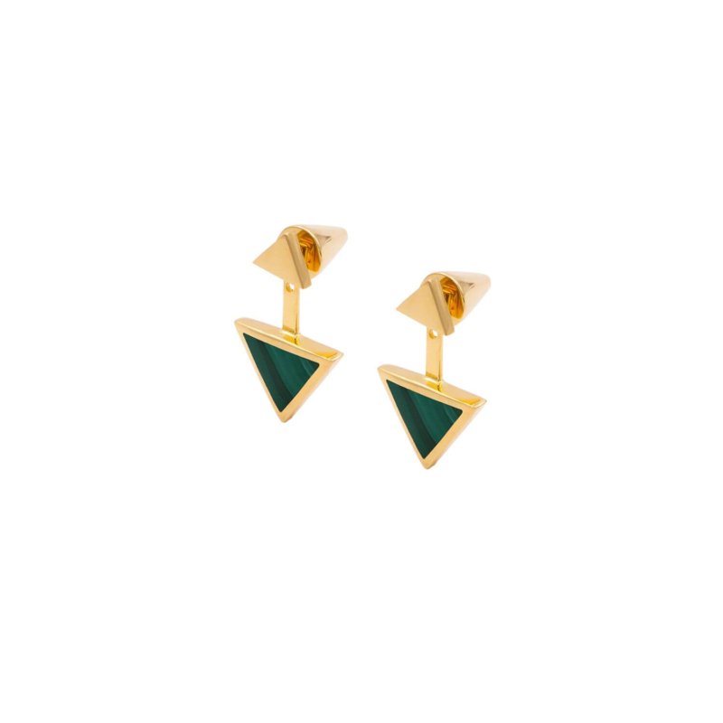 sous lobe boucles d'oreilles or