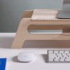 support d'écran pour ordinateur portable en bois