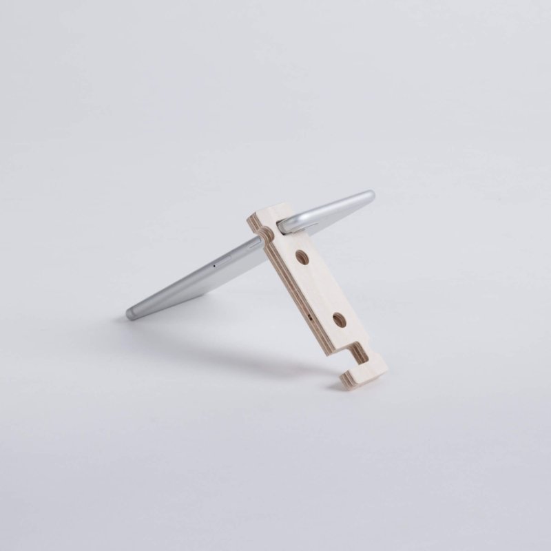 support telephone portable en bois pour bureau
