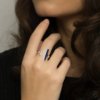 bague argent lapis lazuli