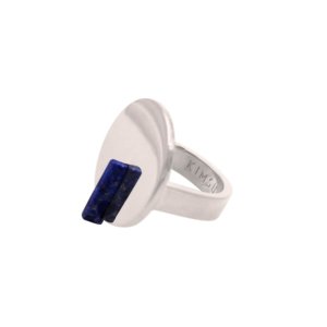 bague argent lapis lazuli marque Kimsu