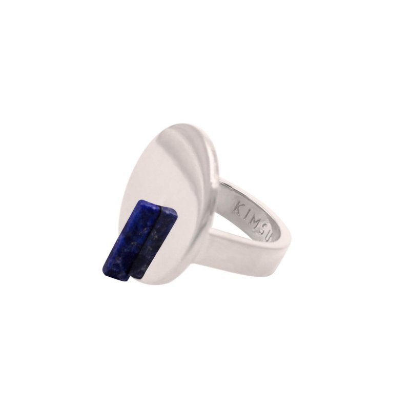 bague argent lapis lazuli marque Kimsu