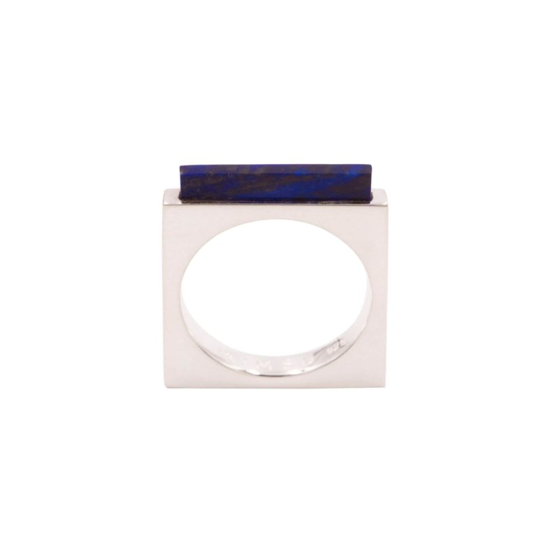 bague lapis lazuli argent