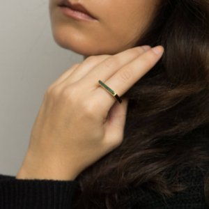 bague or carrée