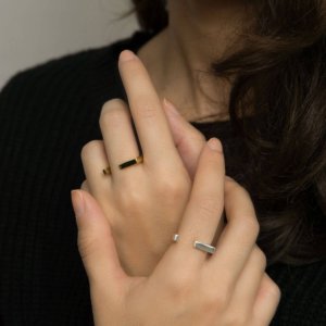 bague ouverte argent
