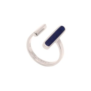 bague ouverte argent lapis lazuli