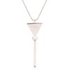 collier triangle argent marque Kimsu