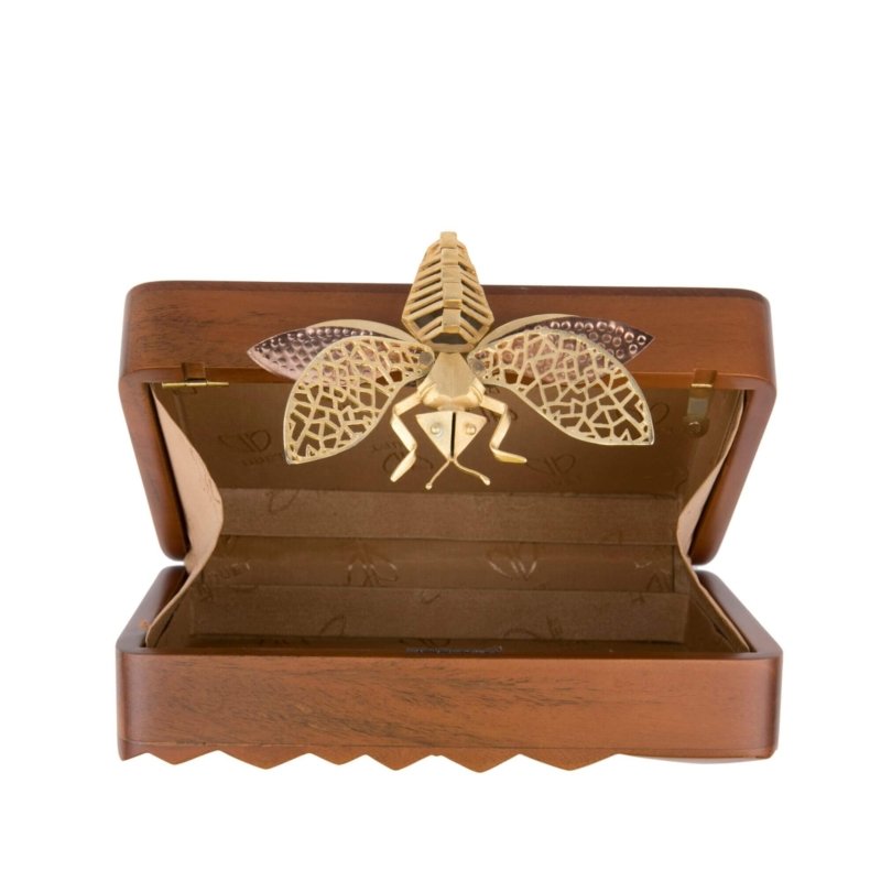pochette marron femme