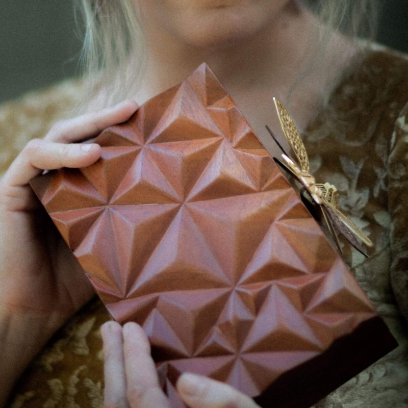 pochette de soirée marron