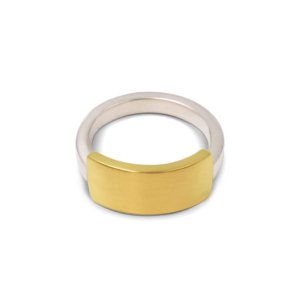 bague anneau femme argent plaqué or