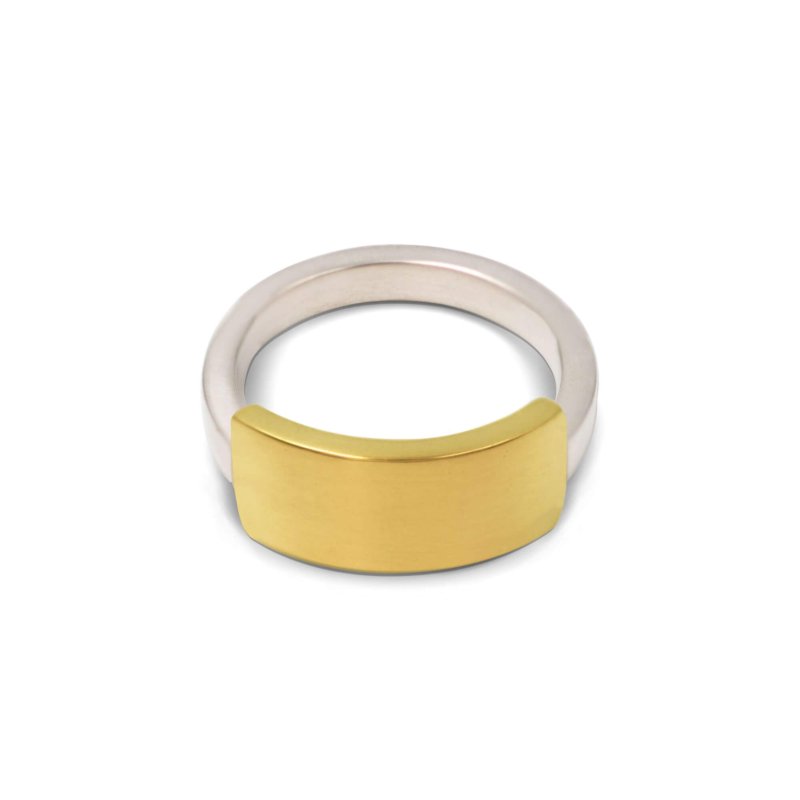 bague anneau femme argent plaqué or