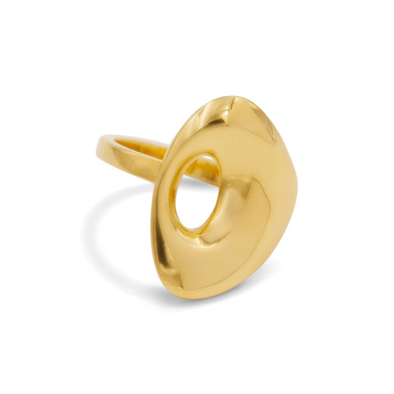 bague en argent massif plaqué or