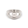 bague argent perle