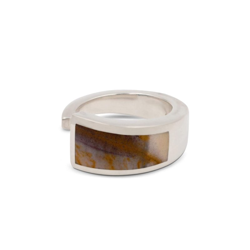 bague femme pierre jaspe