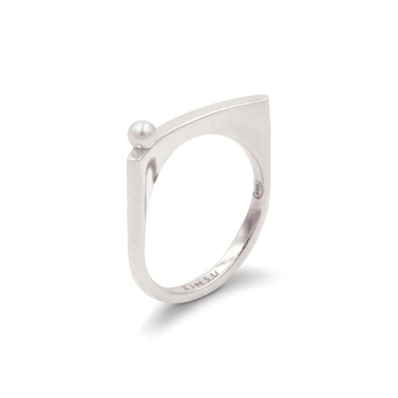bague perle moderne pour femme