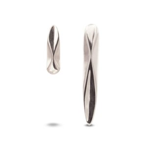 boucles d'oreilles asymétriques argent