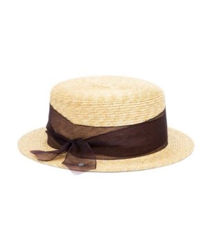 Chapeau canotier MIMI marron