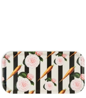 Plateau carottes & roses en bouleau