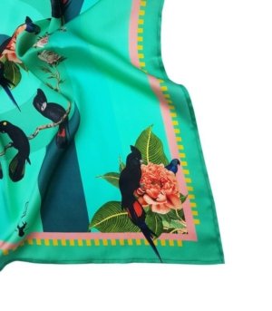 Foulard en soie Forêt tropicale