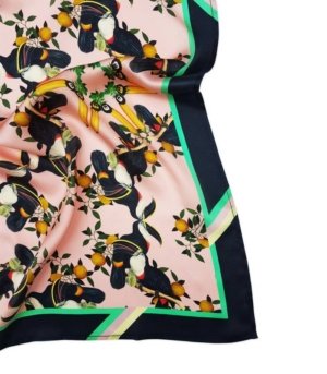 Foulard en soie Toucan Birman