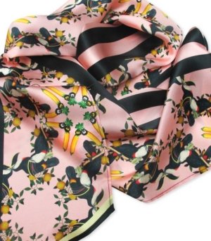 Écharpe en soie Toucan birman