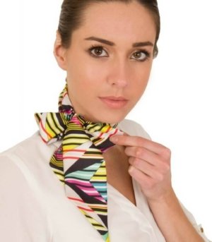 Foulard en twill de soie ABSTRACT