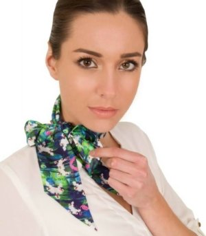 Foulard en twill de soie FLAMINGOS