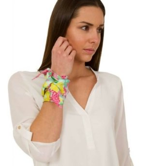 Foulard en twill de soie FLORAL