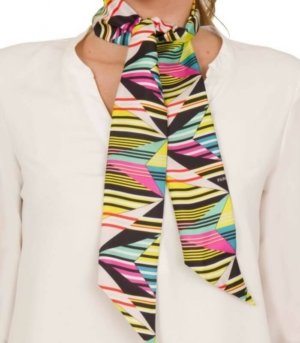 Foulard soie coloré