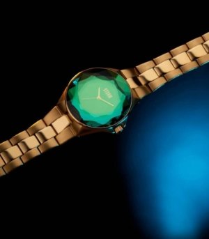 Montre CRYSTANA Gold Green