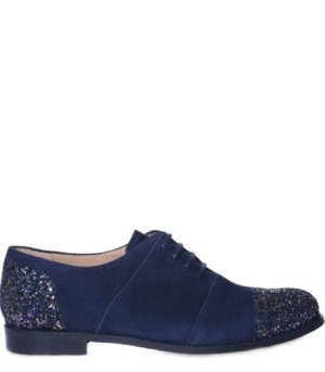 GIGI BLUE GLITTER glitter loafers