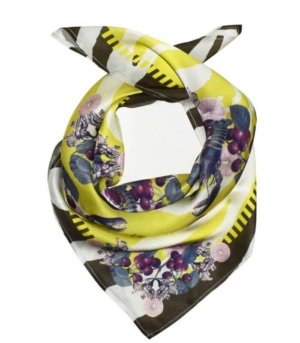 Foulard en soie LOBSTER MUSTARD