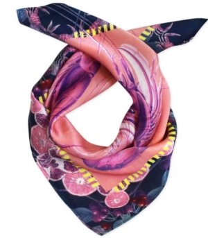 Silk scarf PRAWN COCKTAIL