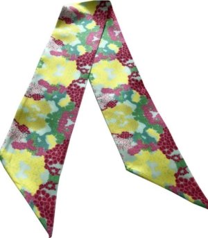 Foulard en twill de soie FLORAL
