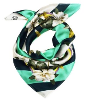 Foulard en soie MAGNOLIA & CORN GREEN