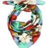 Foulard en soie MAGNOLIA & CORN RED