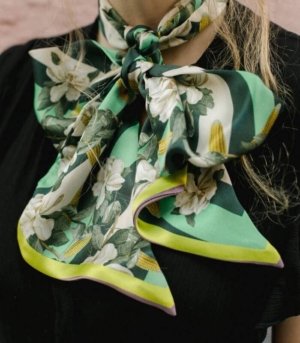 Echarpe Skinny MAGNOLIA & CORN GREEN