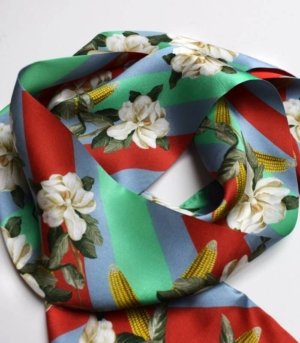 Echarpe Skinny MAGNOLIA & CORN RED