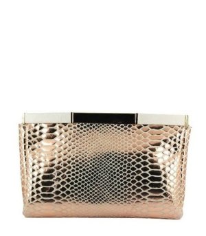 Pochette Cuir Rose métal
