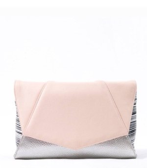 Grande Pochette Rose Pastel/Argent