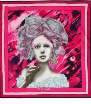 Foulard en soie PINK LADY