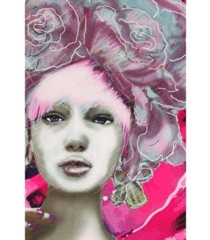 Foulard en soie PINK LADY